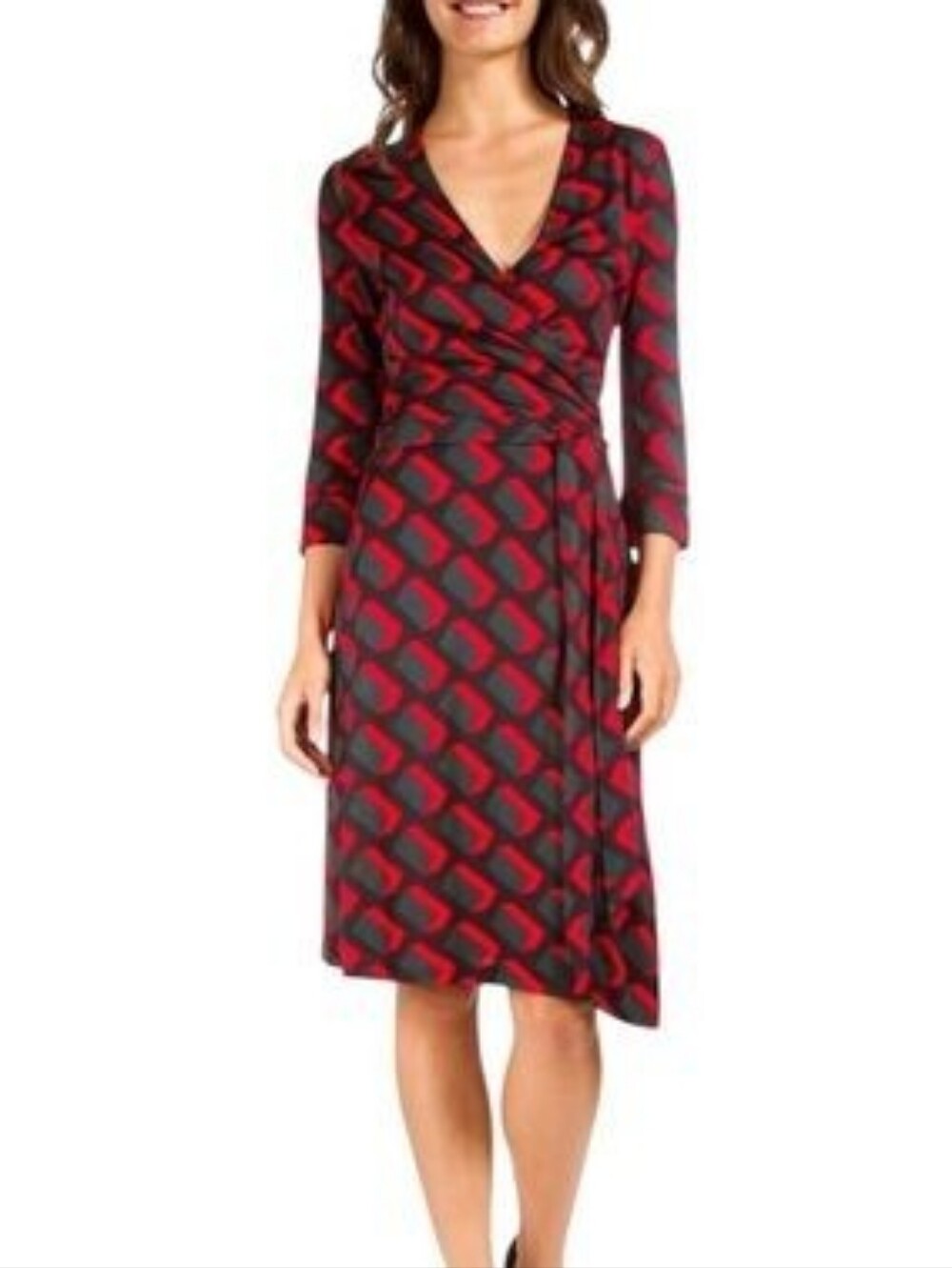Diane Von Furstenburg - 100% Silk Wrap Dress - Size 10